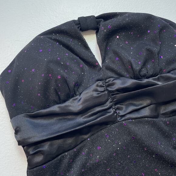 Vintage Y2K Strapless Sparkly Tube Top / STUDIO Y / Sz S / Indie Sleaze Glam - Picture 4 of 8